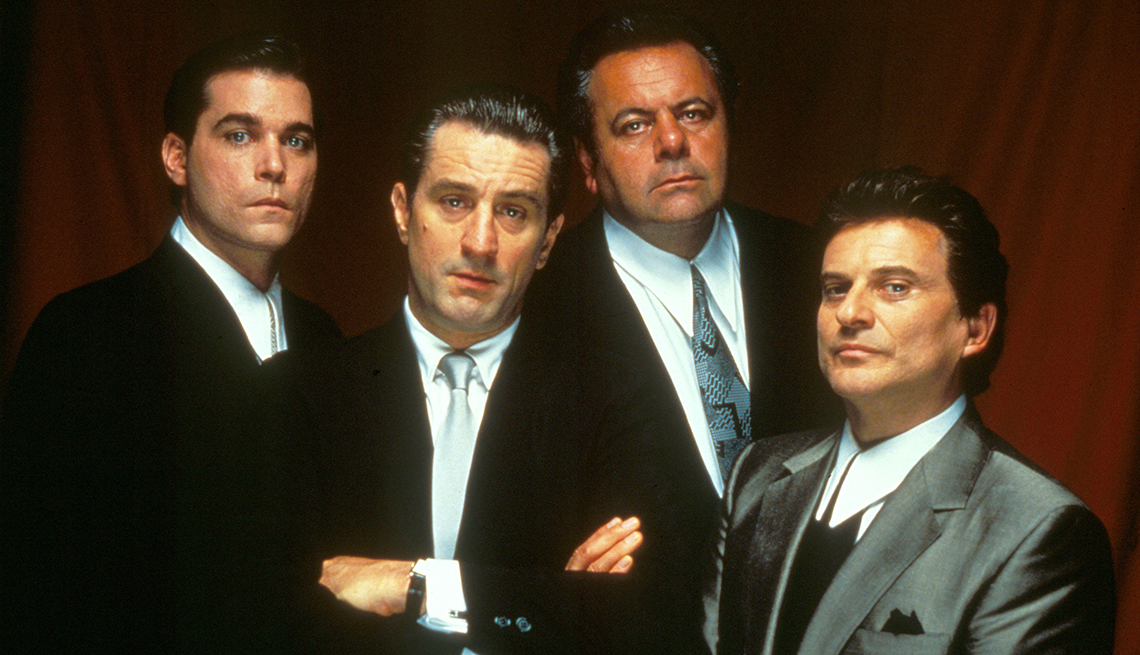 Ray Liotta Robert De Niro Paul Sorvino and Joe Pesci star in Goodfellas