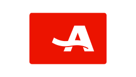 red square with white A in middle of it