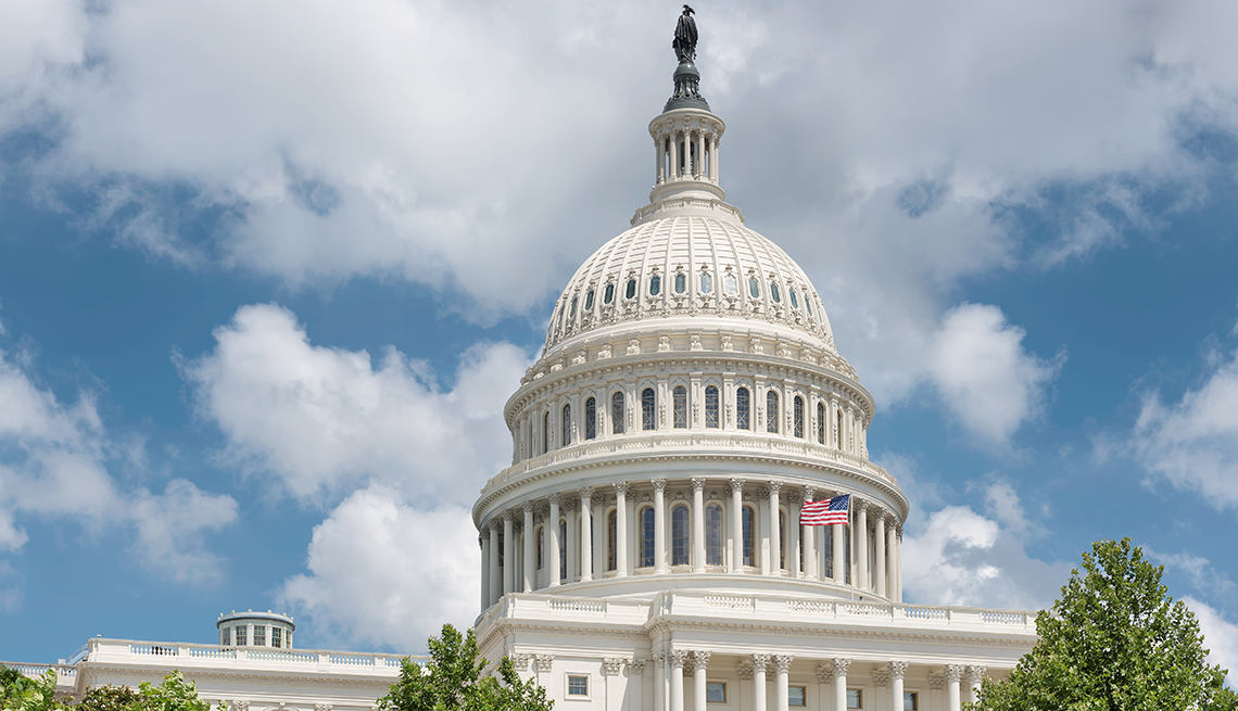 Edificio del Capitolio en Washington DC, USA.
