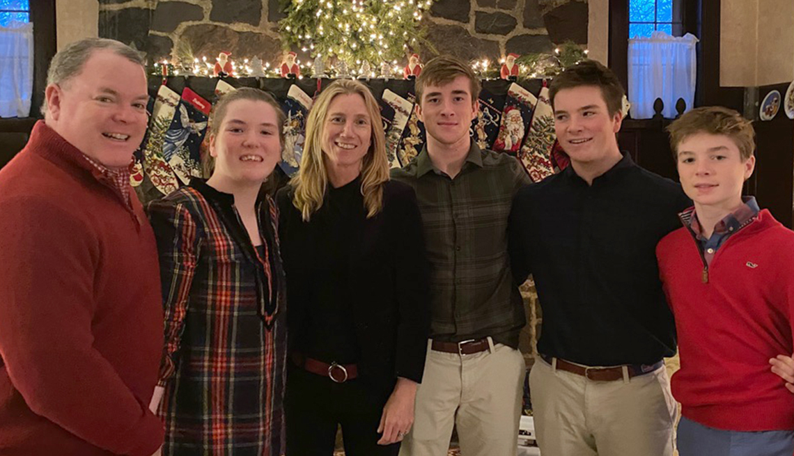 La familia O’Connor (de izquierda a derecha): Bill, Erin, Eileen, Will, Patrick y Jay.